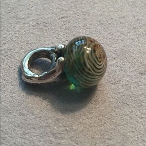 Trollbeads “Autumn” *retired* silver & glass bead